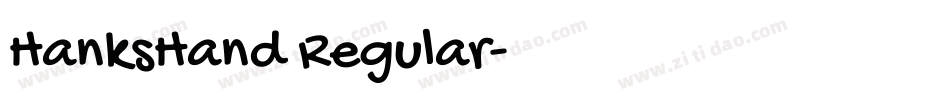 HanksHand Regular字体转换